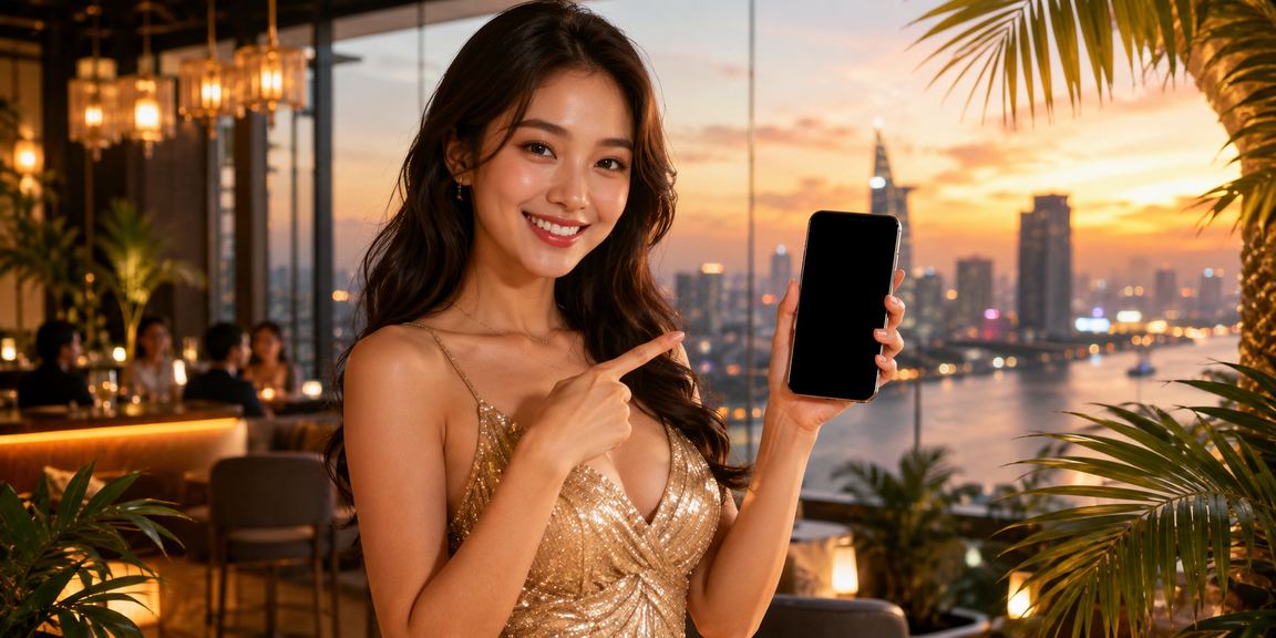 Người dùng thành phố Hồ Chí Minh chơi casino mobile tại lễ hội
