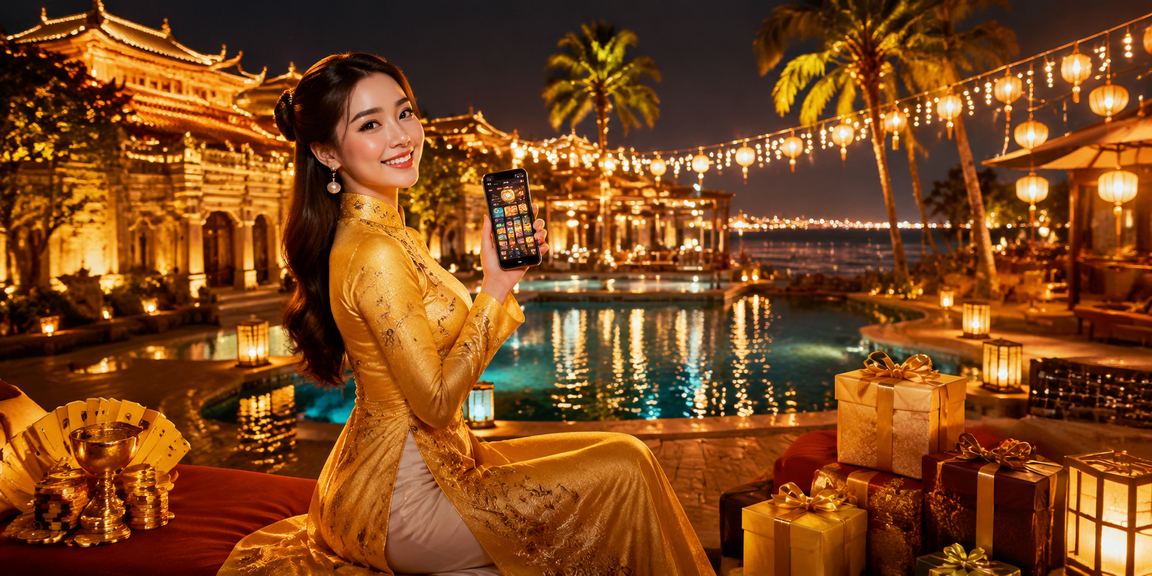 Người dùng áo dài Huế sử dụng app casino để xem ưu đãi khuyến mãi