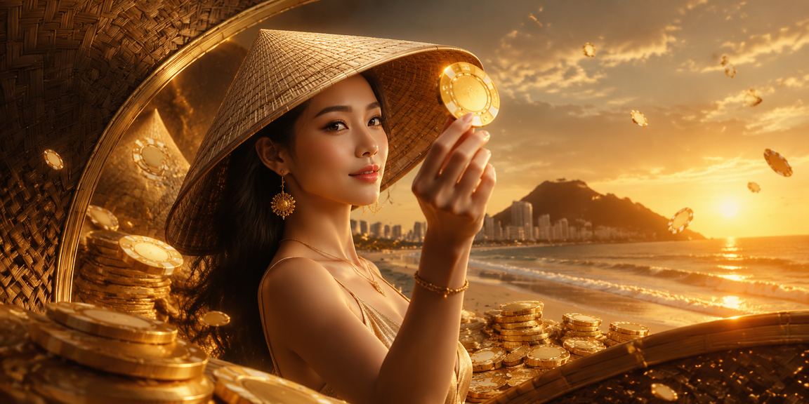 Người chơi ở Vũng Tàu đặt cược xổ số trực tuyến với chiếc nón lá